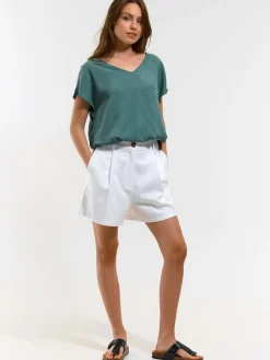 GATE Bluzka z detalem na plecach| Koszulki I Topy·Topy|Koszulki I Topy·Bluzki