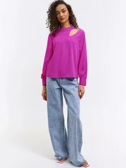 GATE Bluzka z długim rękawem| Koszulki I Topy·Topy|Koszulki I Topy·Bluzki