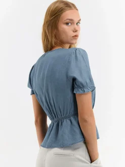 GATE Bluzka z elastyczną talią| Koszulki I Topy·Topy|Koszulki I Topy·Bluzki