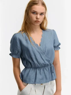 GATE Bluzka z elastyczną talią| Koszulki I Topy·Topy|Koszulki I Topy·Bluzki