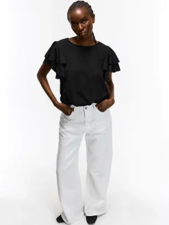 GATE Bluzka z falbanami| Koszulki I Topy·Topy