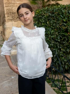 GATE Bluzka z falbanami|Dzieci Dziewczynki·Bluzki I Koszule