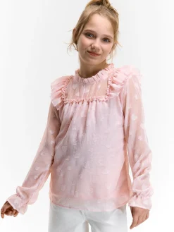 GATE Bluzka z falbanami|Dzieci Dziewczynki·Bluzki I Koszule
