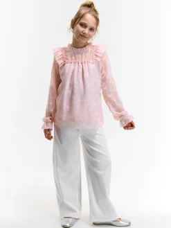 GATE Bluzka z falbanami|Dzieci Dziewczynki·Bluzki I Koszule