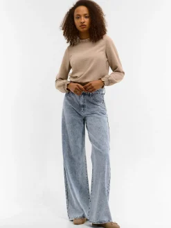 GATE Bluzka z falbanką w talii| Koszulki I Topy·Topy|Koszulki I Topy·Bluzki