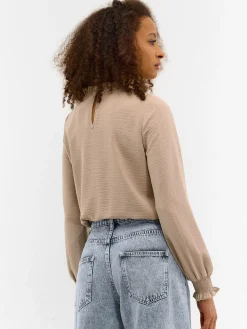 GATE Bluzka z falbanką w talii| Koszulki I Topy·Topy|Koszulki I Topy·Bluzki