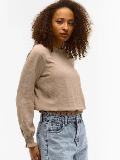 GATE Bluzka z falbanką w talii| Koszulki I Topy·Topy|Koszulki I Topy·Bluzki