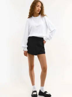 GATE Bluzka z falbanką w talii| Koszulki I Topy·Topy|Koszulki I Topy·Bluzki