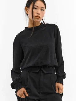 GATE Bluzka z falbanką w talii| Koszulki I Topy·Topy|Koszulki I Topy·Bluzki