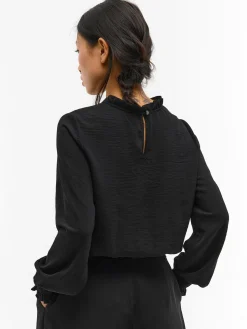 GATE Bluzka z falbanką w talii| Koszulki I Topy·Topy|Koszulki I Topy·Bluzki