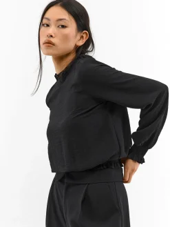 GATE Bluzka z falbanką w talii| Koszulki I Topy·Topy|Koszulki I Topy·Bluzki