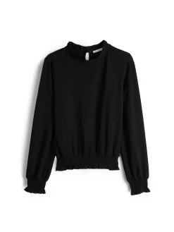 GATE Bluzka z falbanką w talii| Koszulki I Topy·Topy|Koszulki I Topy·Bluzki