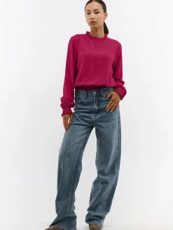 GATE Bluzka z falbanką w talii| Koszulki I Topy·Topy|Koszulki I Topy·Bluzki