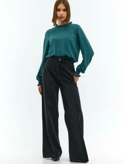 GATE Bluzka z falbanką w talii| Koszulki I Topy·Topy|Koszulki I Topy·Bluzki