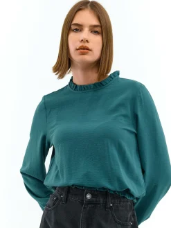 GATE Bluzka z falbanką w talii| Koszulki I Topy·Topy|Koszulki I Topy·Bluzki