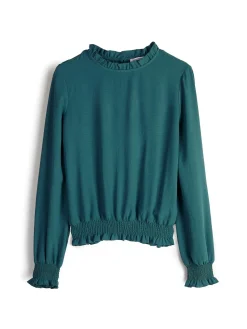 GATE Bluzka z falbanką w talii| Koszulki I Topy·Topy|Koszulki I Topy·Bluzki