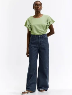 GATE Bluzka z falbankami| Koszulki I Topy·Topy