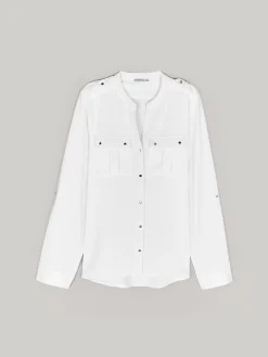 GATE Bluzka z kieszeniami| Koszulki I Topy·Bluzki