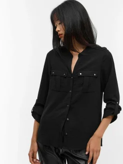 GATE Bluzka z kieszeniami| Koszulki I Topy·Bluzki