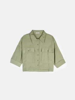 GATE Bluzka z kieszeniami| Koszulki I Topy·Bluzki