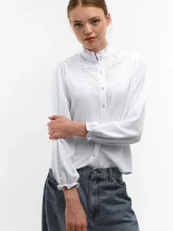 GATE Bluzka z koronką| Koszulki I Topy·Bluzki