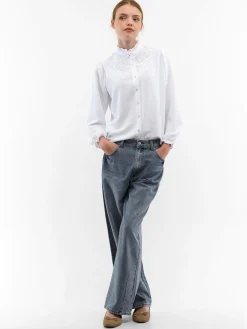 GATE Bluzka z koronką| Koszulki I Topy·Bluzki