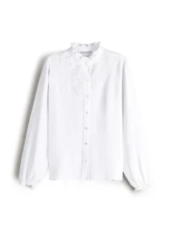 GATE Bluzka z koronką| Koszulki I Topy·Bluzki