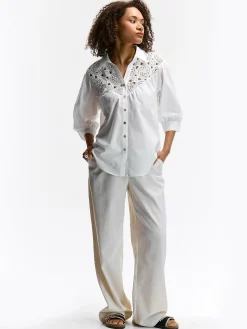 GATE Bluzka z koronką| Koszulki I Topy·Bluzki