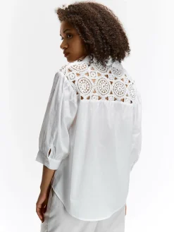 GATE Bluzka z koronką| Koszulki I Topy·Bluzki