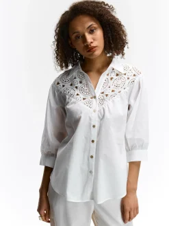 GATE Bluzka z koronką| Koszulki I Topy·Bluzki