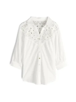 GATE Bluzka z koronką| Koszulki I Topy·Bluzki