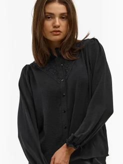 GATE Bluzka z koronką| Koszulki I Topy·Bluzki