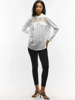 GATE Bluzka z koronką| Koszulki I Topy·Bluzki