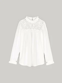 GATE Bluzka z koronką| Koszulki I Topy·Bluzki