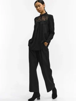 GATE Bluzka z koronką| Koszulki I Topy·Bluzki