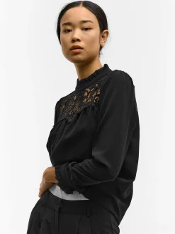 GATE Bluzka z koronką| Koszulki I Topy·Bluzki