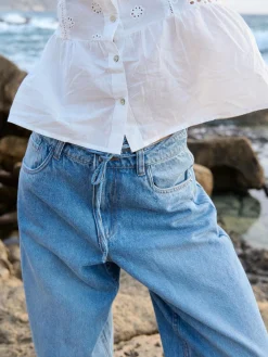 GATE Bluzka z koronkowymi detalami| Koszulki I Topy·Bluzki