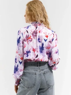 GATE Bluzka z nadrukiem kwiatowym| Koszulki I Topy·Topy|Koszulki I Topy·Bluzki