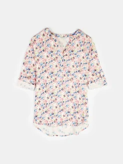 GATE Bluzka z nadrukiem kwiatowym| Koszulki I Topy·Bluzki