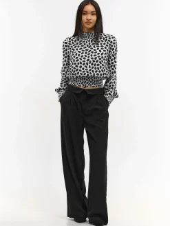 GATE Bluzka z nadrukiem, ze stójką| Koszulki I Topy·Topy|Koszulki I Topy·Bluzki