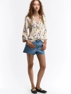 GATE Bluzka z wiskozy| Koszulki I Topy·Bluzki