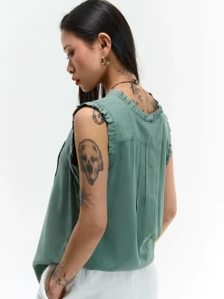 GATE Bluzka z wiskozy| Koszulki I Topy·Topy|Koszulki I Topy·Bluzki