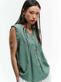 GATE Bluzka z wiskozy| Koszulki I Topy·Topy|Koszulki I Topy·Bluzki