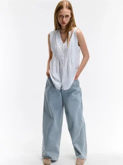 GATE Bluzka z wiskozy| Koszulki I Topy·Topy|Koszulki I Topy·Bluzki