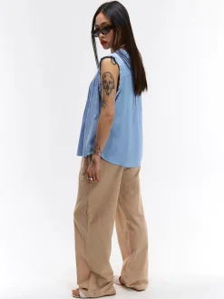 GATE Bluzka z wiskozy| Koszulki I Topy·Topy|Koszulki I Topy·Bluzki