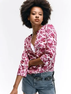 GATE Bluzka z wiskozy| Koszulki I Topy·Bluzki