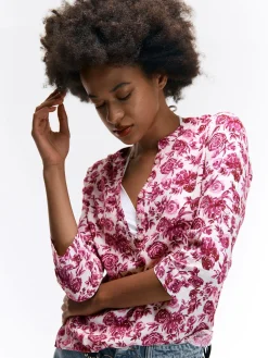 GATE Bluzka z wiskozy| Koszulki I Topy·Bluzki