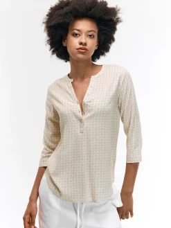 GATE Bluzka z wiskozy| Koszulki I Topy·Bluzki