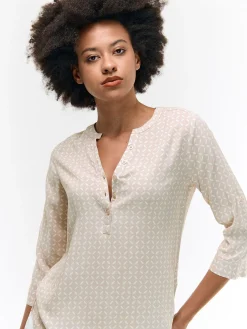 GATE Bluzka z wiskozy| Koszulki I Topy·Bluzki