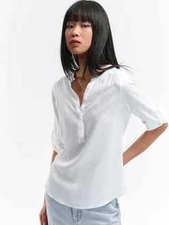 GATE Bluzka z wiskozy| Koszulki I Topy·Bluzki